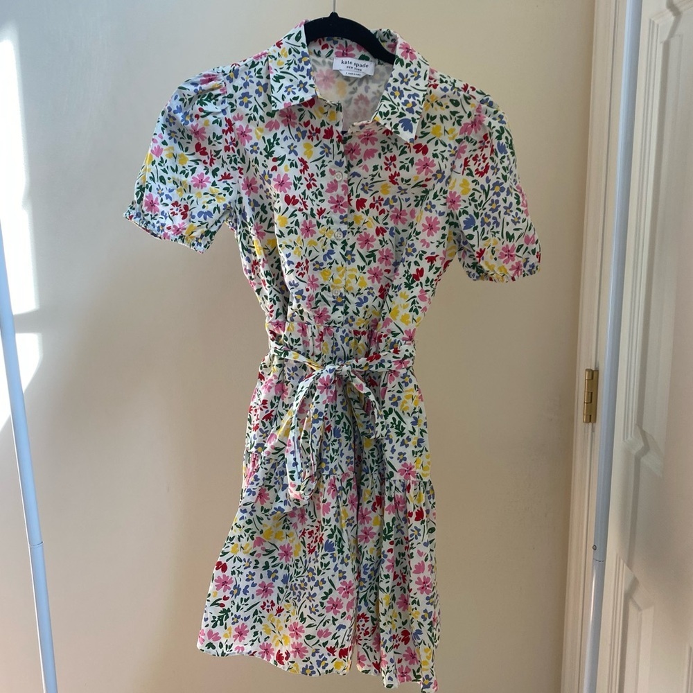 NWOT Kate Spade New York Shoreside floral mini shirtdress Sz S - Picture 3 of 7